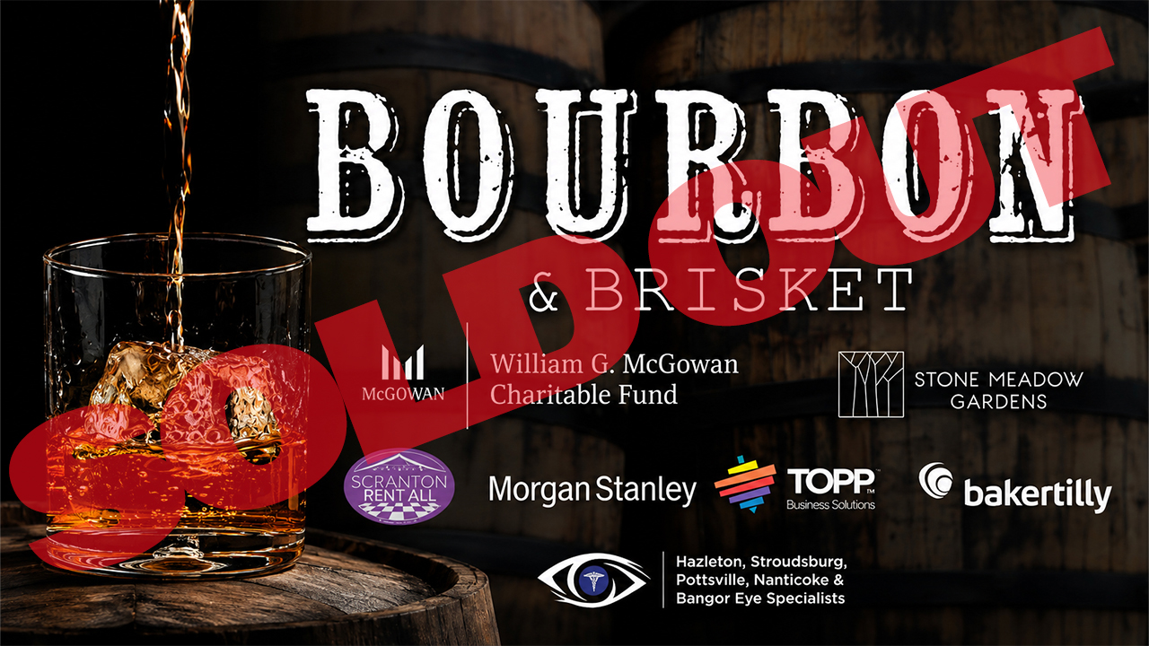 glass of Bourbon with logos